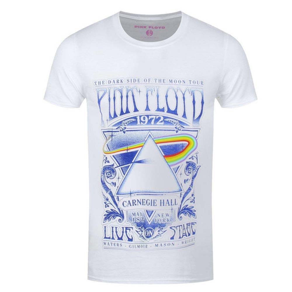 Rockoff Maglietta Fitted Pink Floyd Carnegie Hall – 100% Cotone – Nero – Taglia L Donna