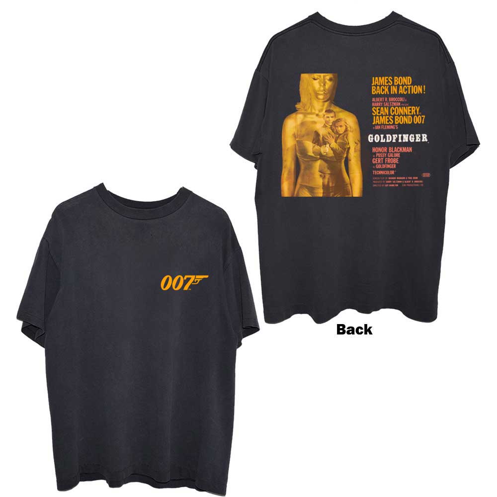 James Bond 007: Goldfinger Movie Poster T-shirt – officielt merchandise