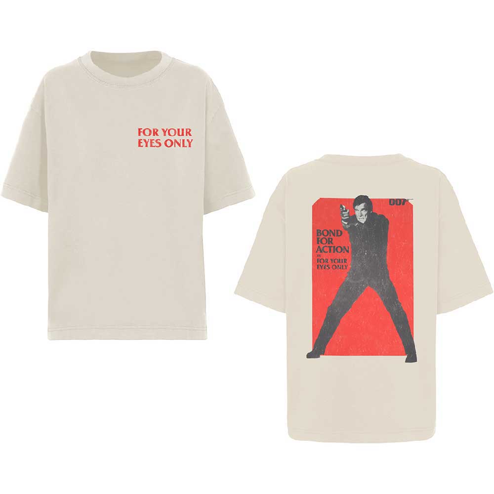James Bond 007: For Your Eyes Only Bond For Action (Natural) T-shirt – officielt merchandise