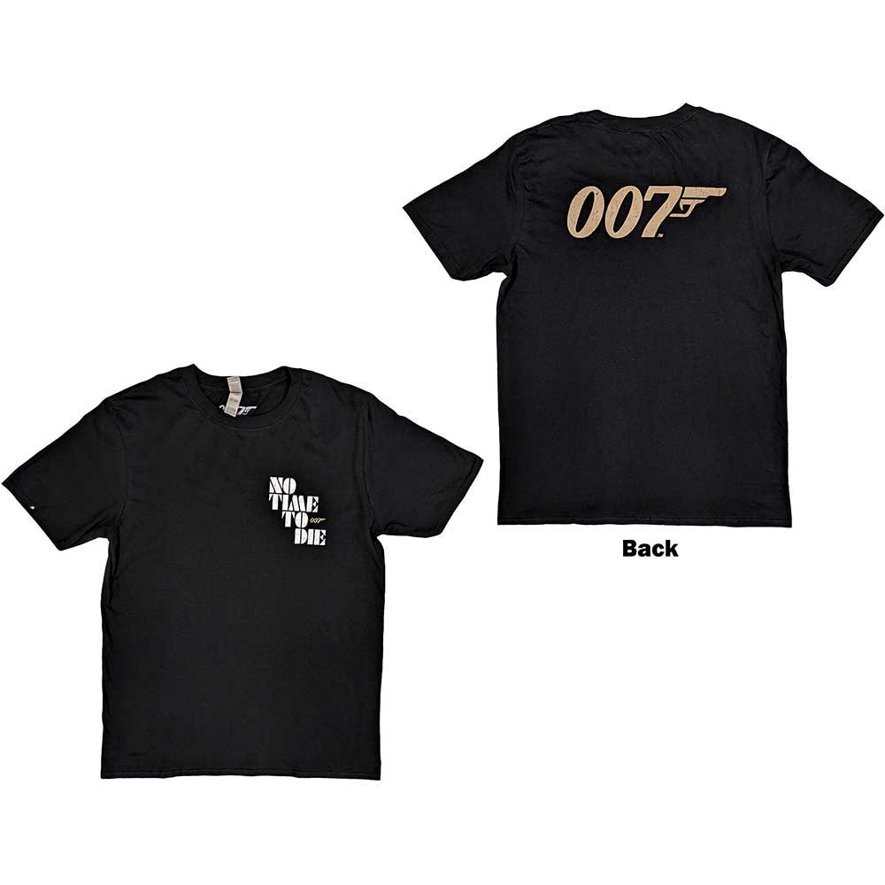 James Bond 007: No Time To Die & Logo T-shirt – officielt merchandise