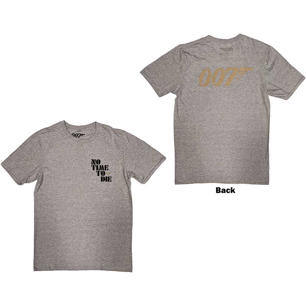 James Bond 007: No Time To Die & Logo T-shirt – officielt merchandise