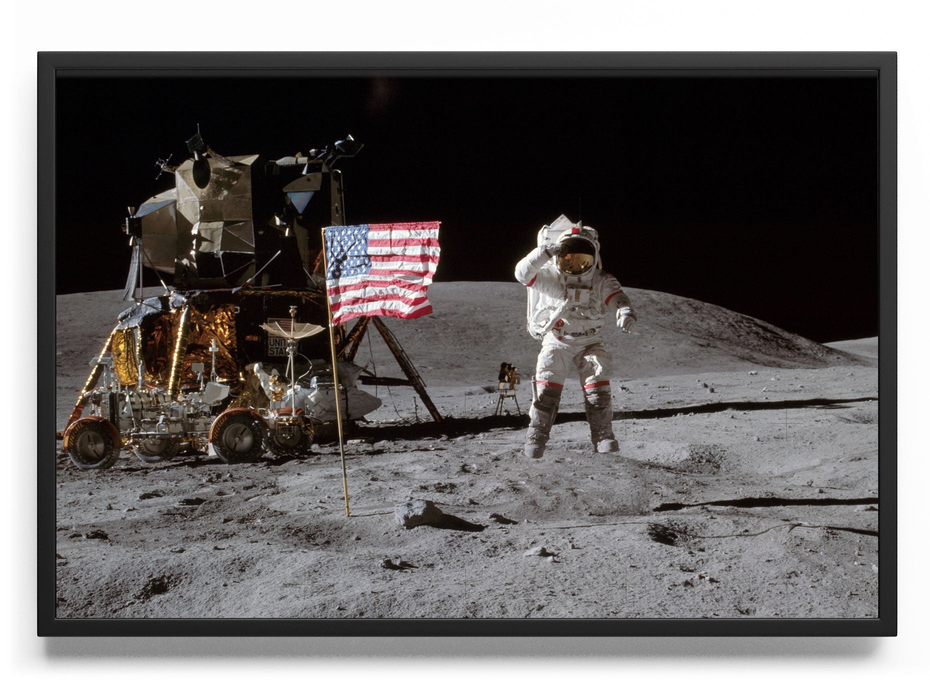 John Young On The Moon Posters fra Posters