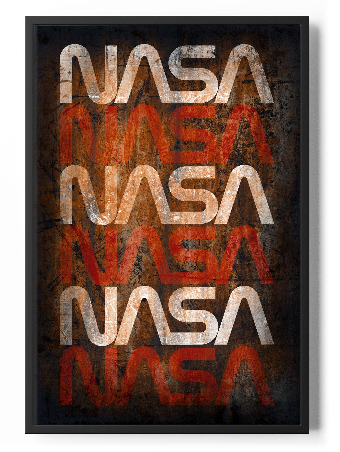 NASA Worm Logo Distressed Posters fra NASA
