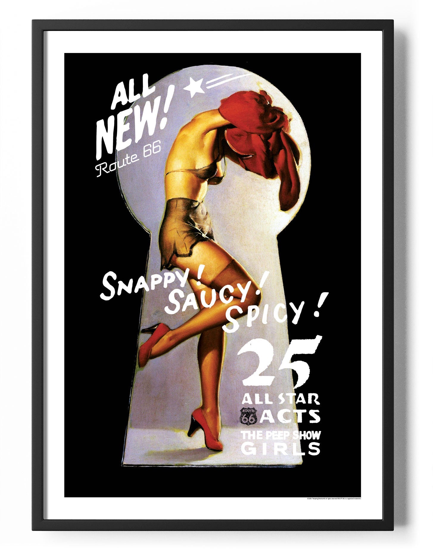 Route 66 Peep Show Poster Posters fra Route 66