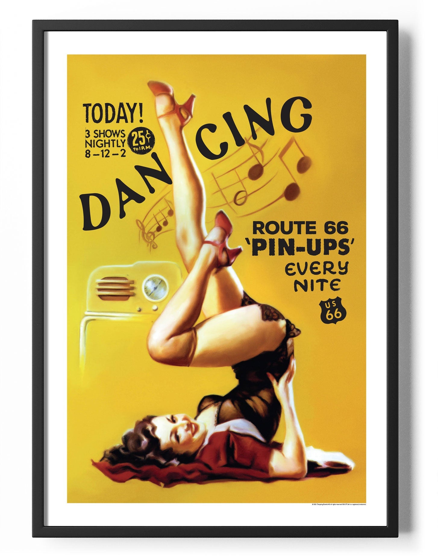 Route 66 Pin-Ups Poster Posters fra Route 66