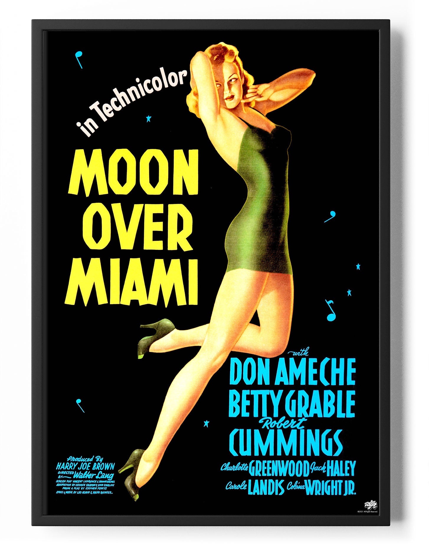 Moon Over Miami Movie Poster Posters fra Posters