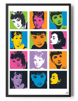 Duotone Audrey Poster Posters fra Audrey Hepburn