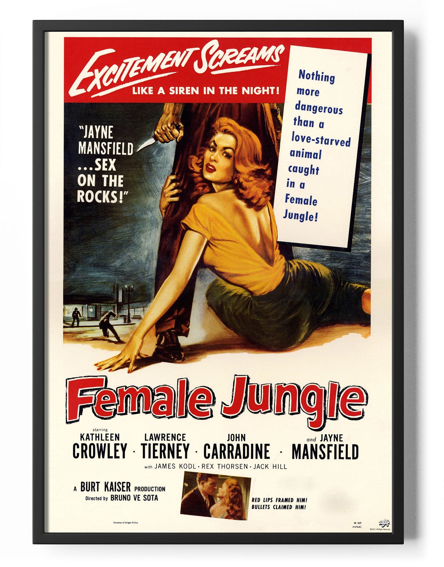 Kvinder Jungle Movie Poster Posters fra Jayne Mansfield