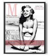 The Marilyn Issue Cover Poster Posters fra Marilyn Monroe