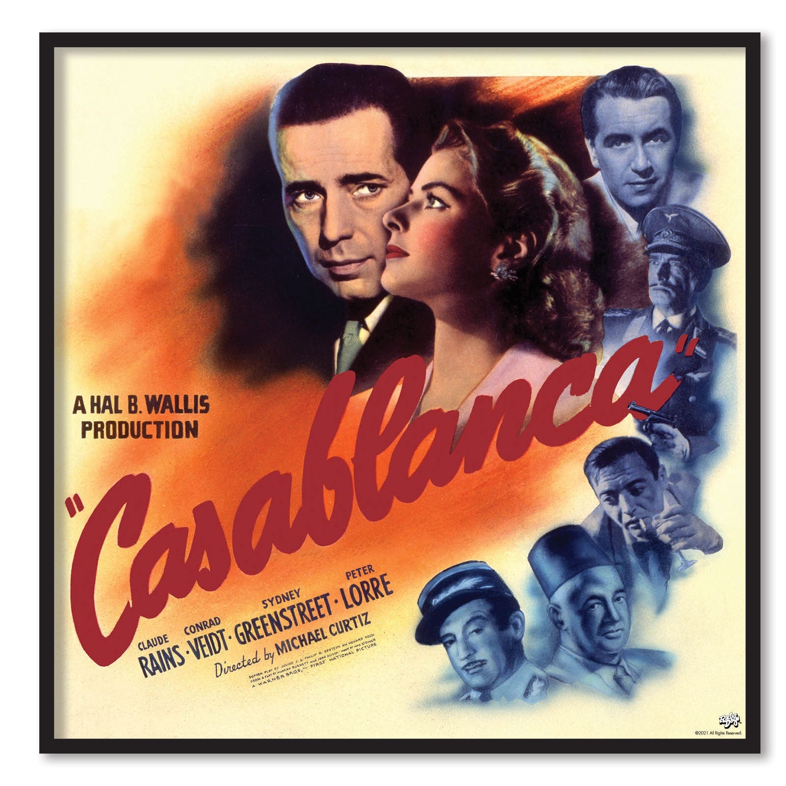 Casablanca Vintage Poster Posters fra Posters