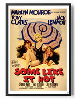 Some Like It Hot Movie Poster Posters fra Marilyn Monroe