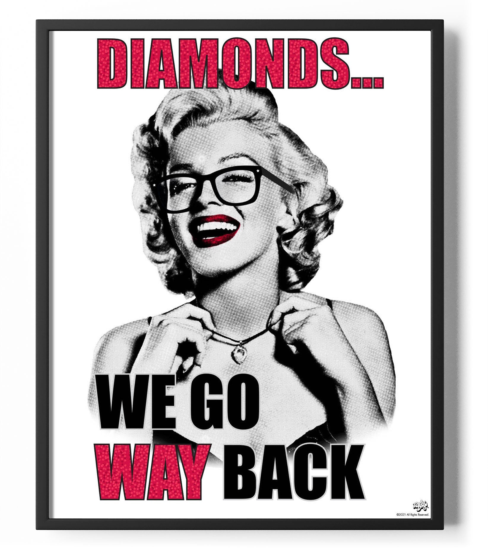 Diamonds - We Go Way Back Poster Posters fra Marilyn Monroe