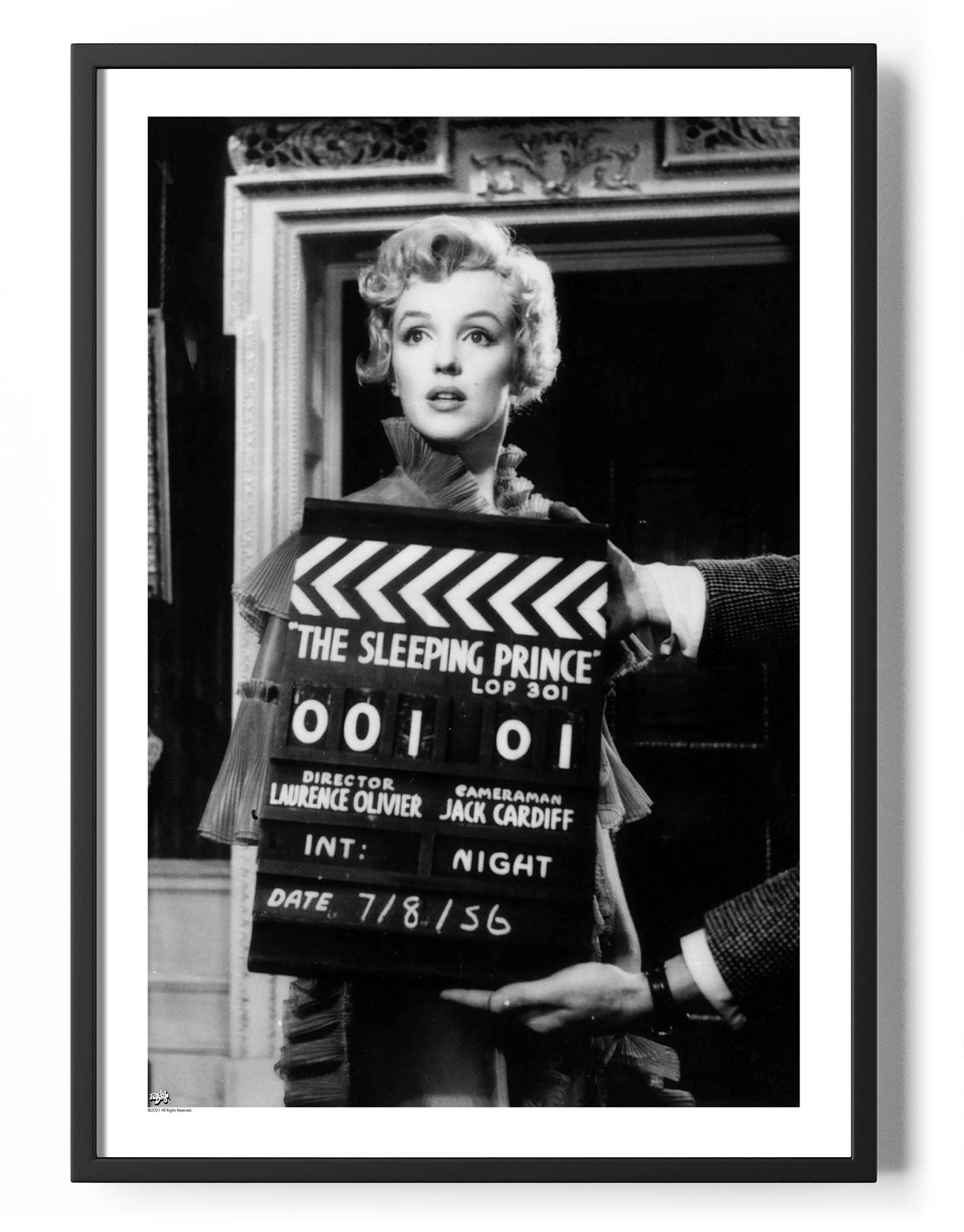 Monroe And Action Poster Posters fra Marilyn Monroe