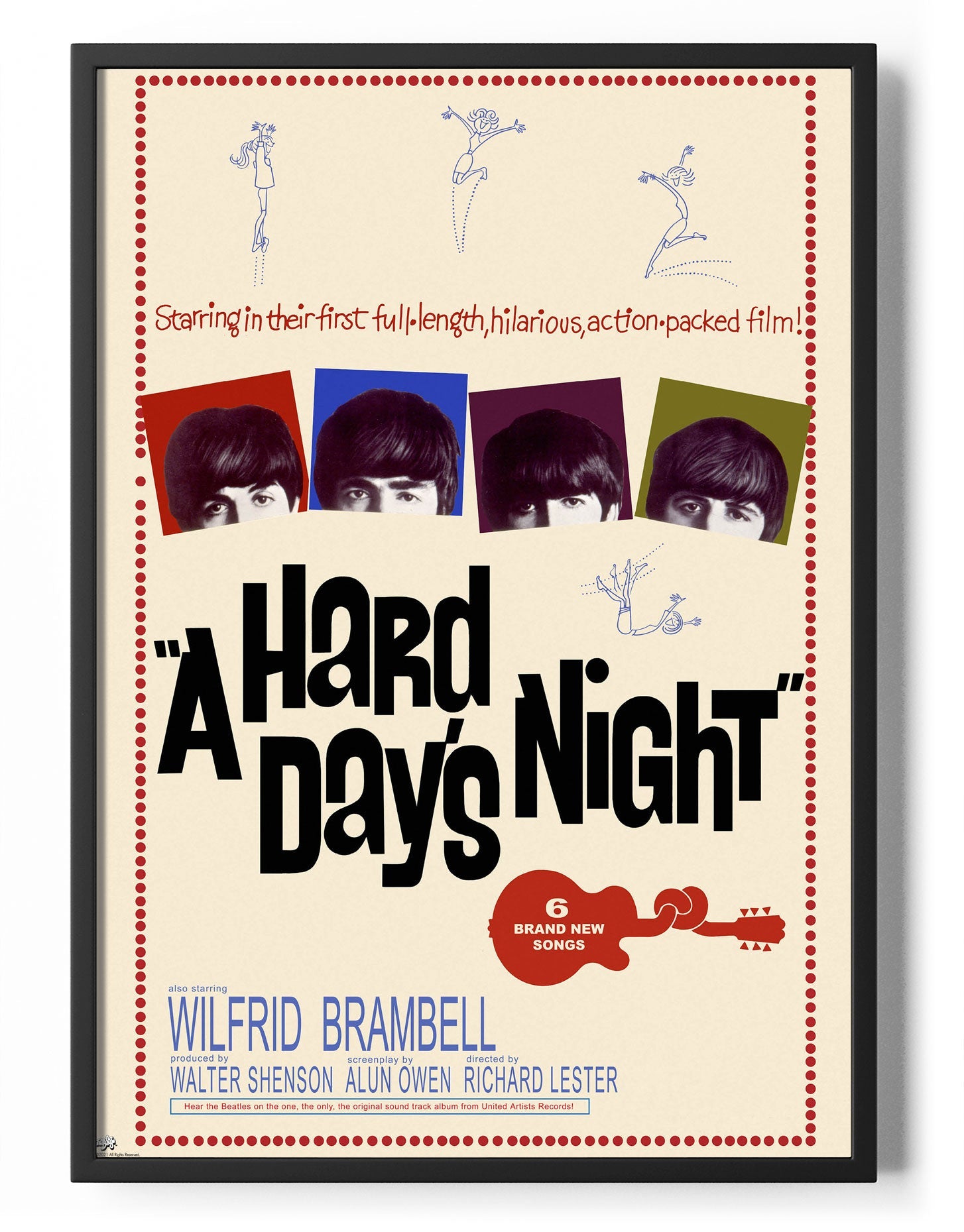 A Hard Days Night Poster Posters fra The Beatles