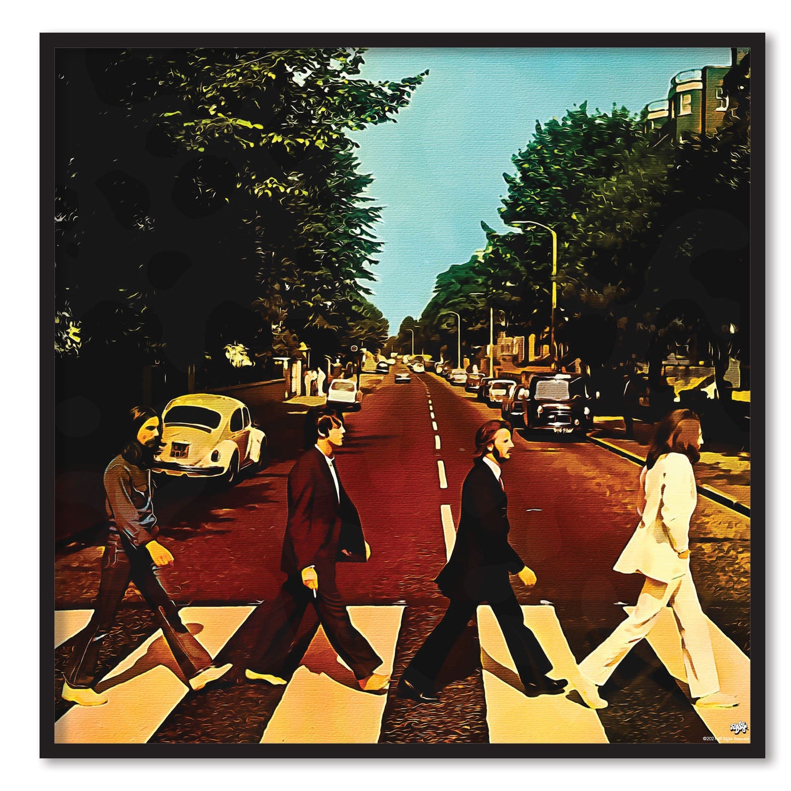 Abbey Road WaterFarve Effect Poster Posters fra The Beatles