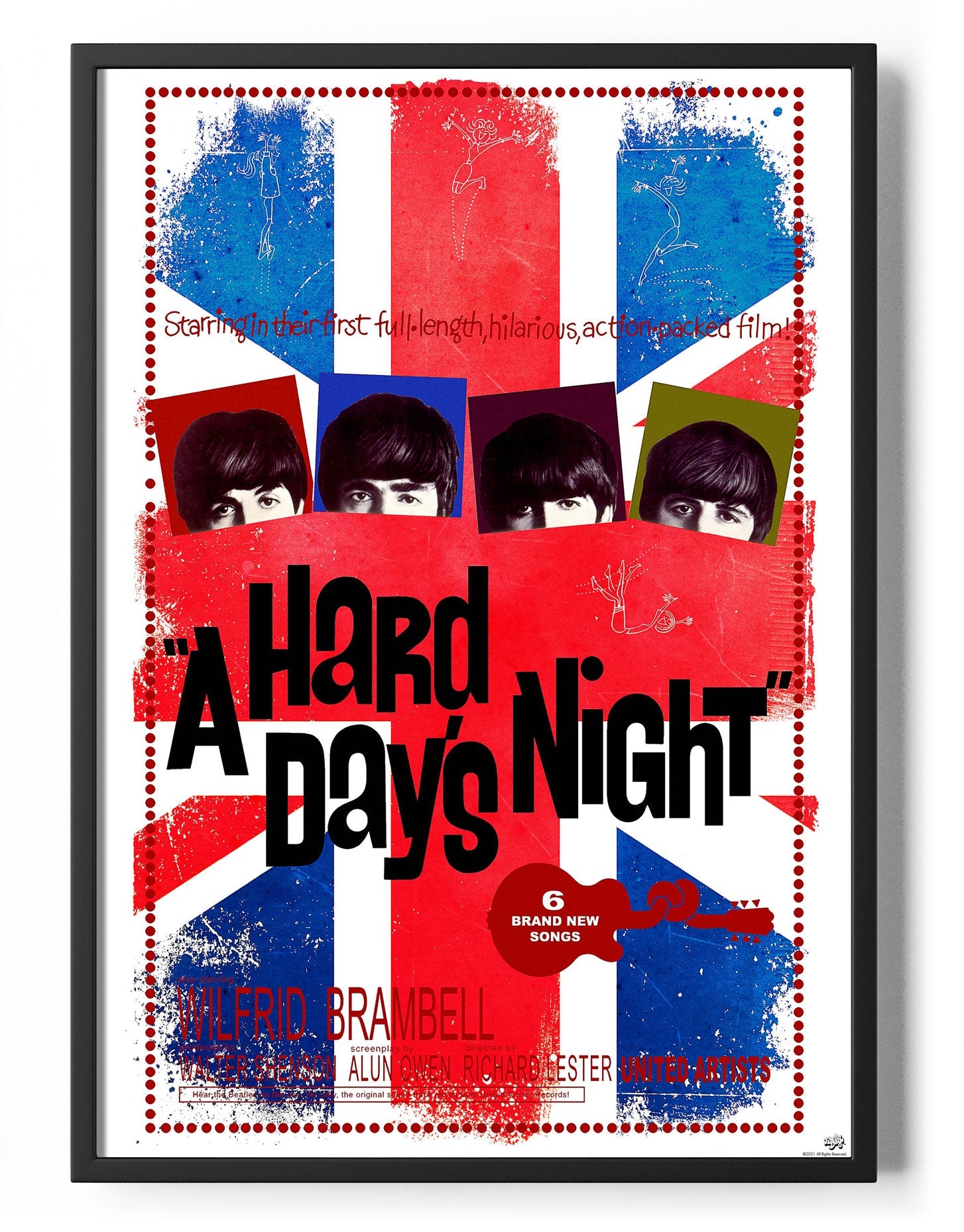 A Hard Days Night Union Jack Poster Posters fra The Beatles