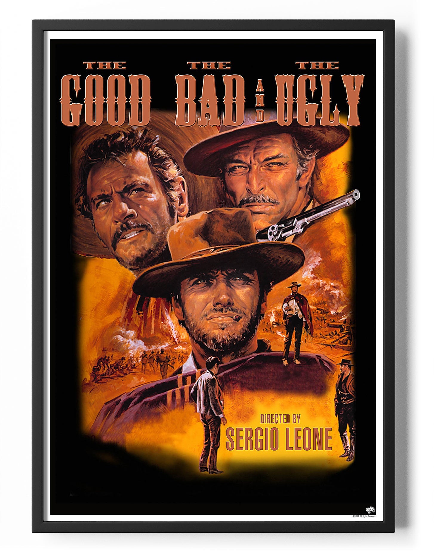 The Good, The Bad and The Ugly Movie Poster Posters fra Clint Eastwood