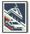 Back To The Future Retro Art Poster Posters fra Back to the Future