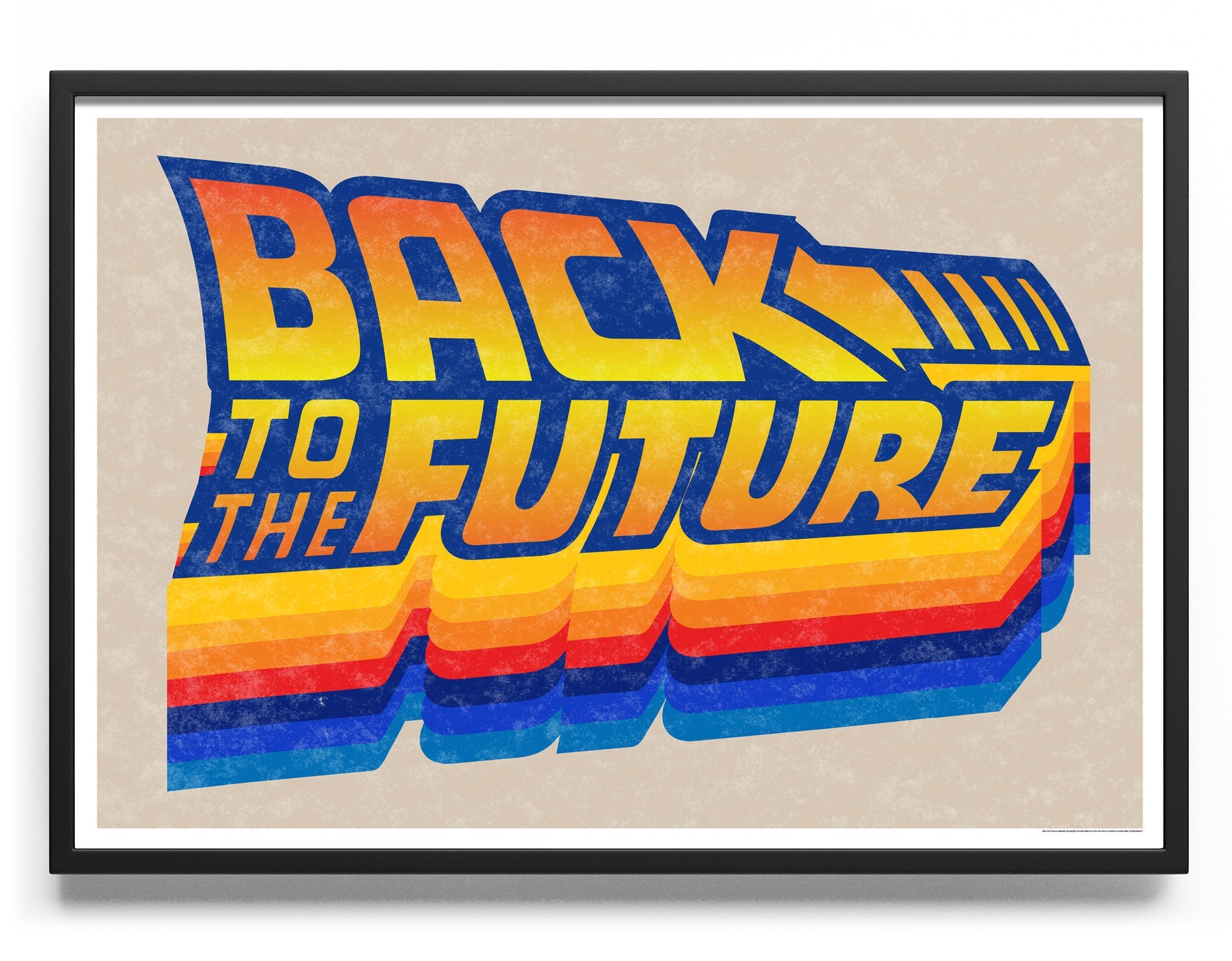 Back To The Future Retro Logo Poster Posters fra Back to the Future