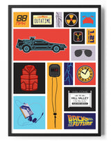 Back To The Future Clip-Art Poster Posters fra Back to the Future
