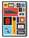 Back To The Future Clip-Art Poster Posters fra Back to the Future