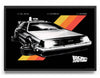 Sort Retro DeLorean Poster Posters fra Back to the Future