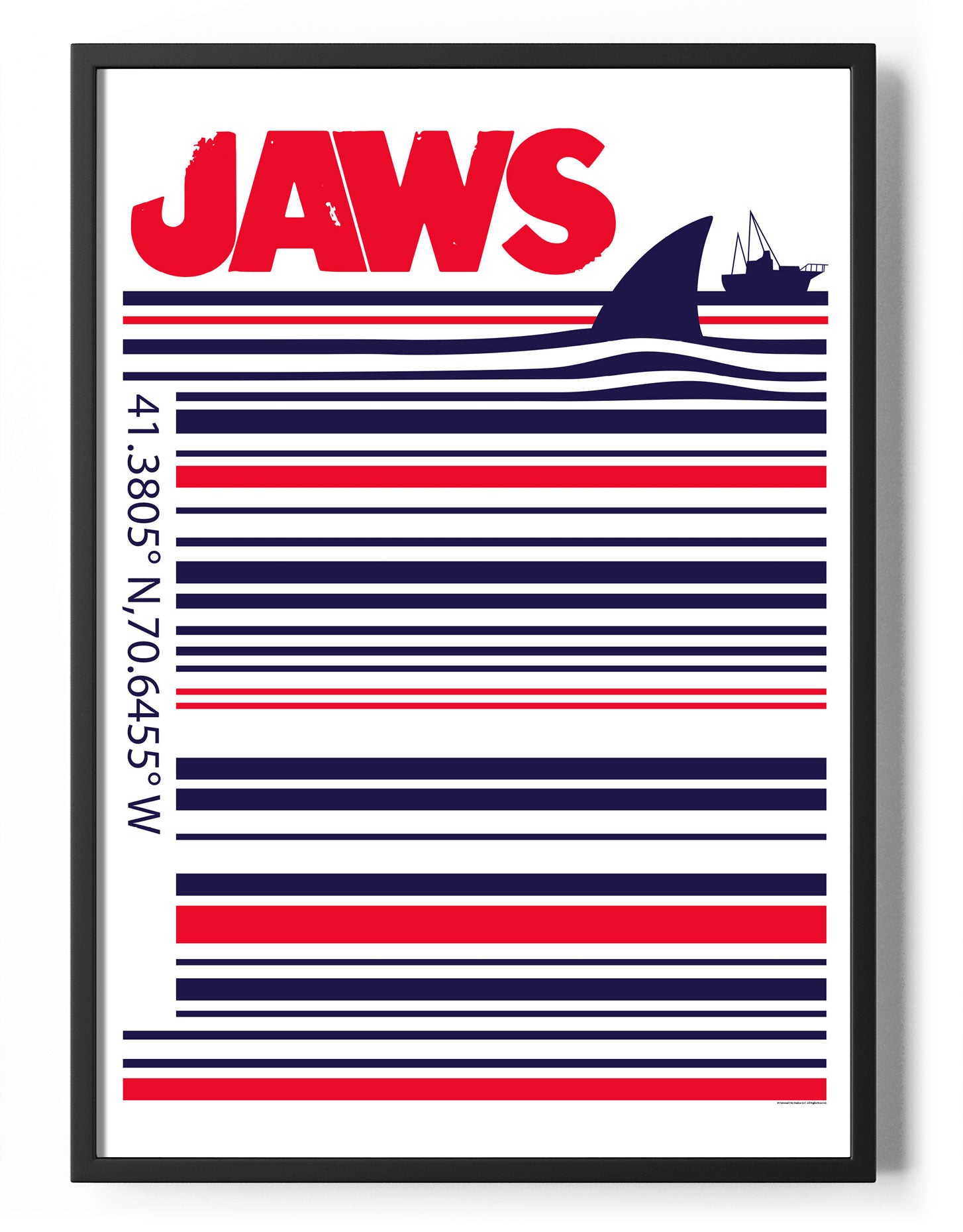 Jaws Barcode Poster Posters fra Jaws