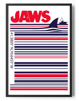 Jaws Barcode Poster Posters fra Jaws
