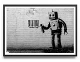 Robot Barcode Poster Posters fra Posters