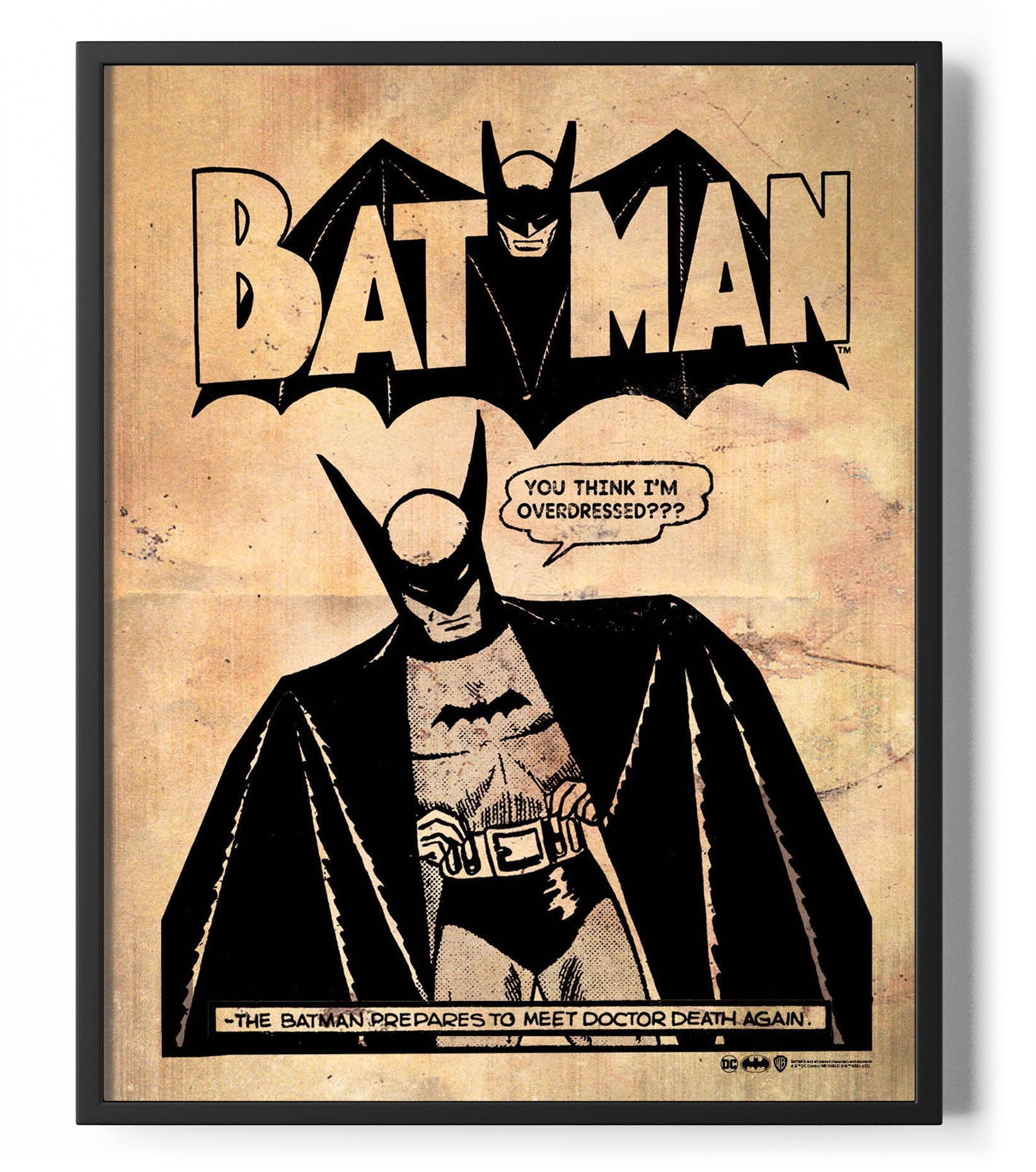 Batman Overdressed Vintage Poster Posters fra Batman