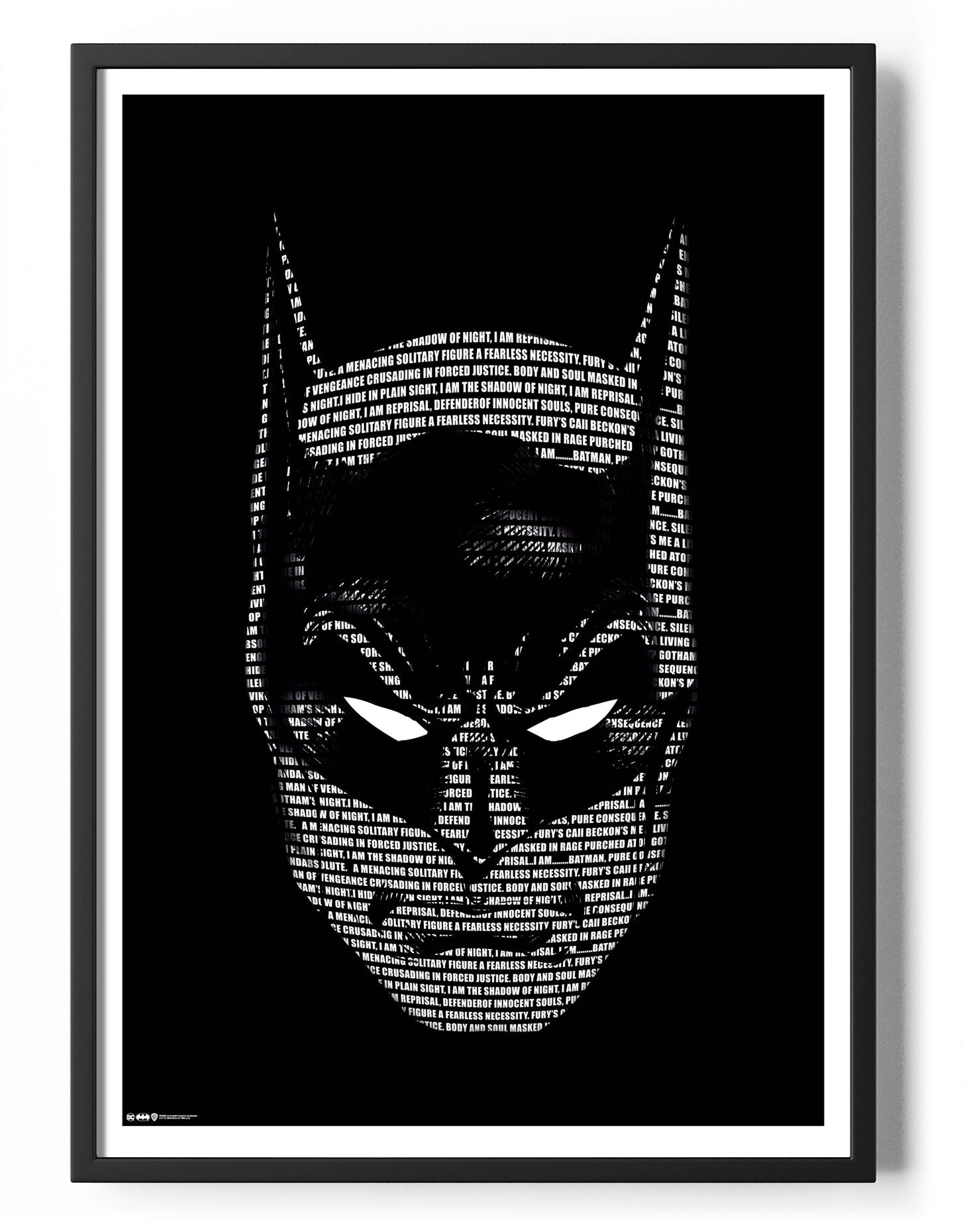 Batman Words Poster Posters fra Batman