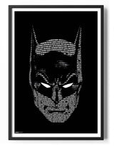 Batman Words Poster Posters fra Batman