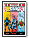 Batman Retro Comic Book Cover Poster Posters fra Batman