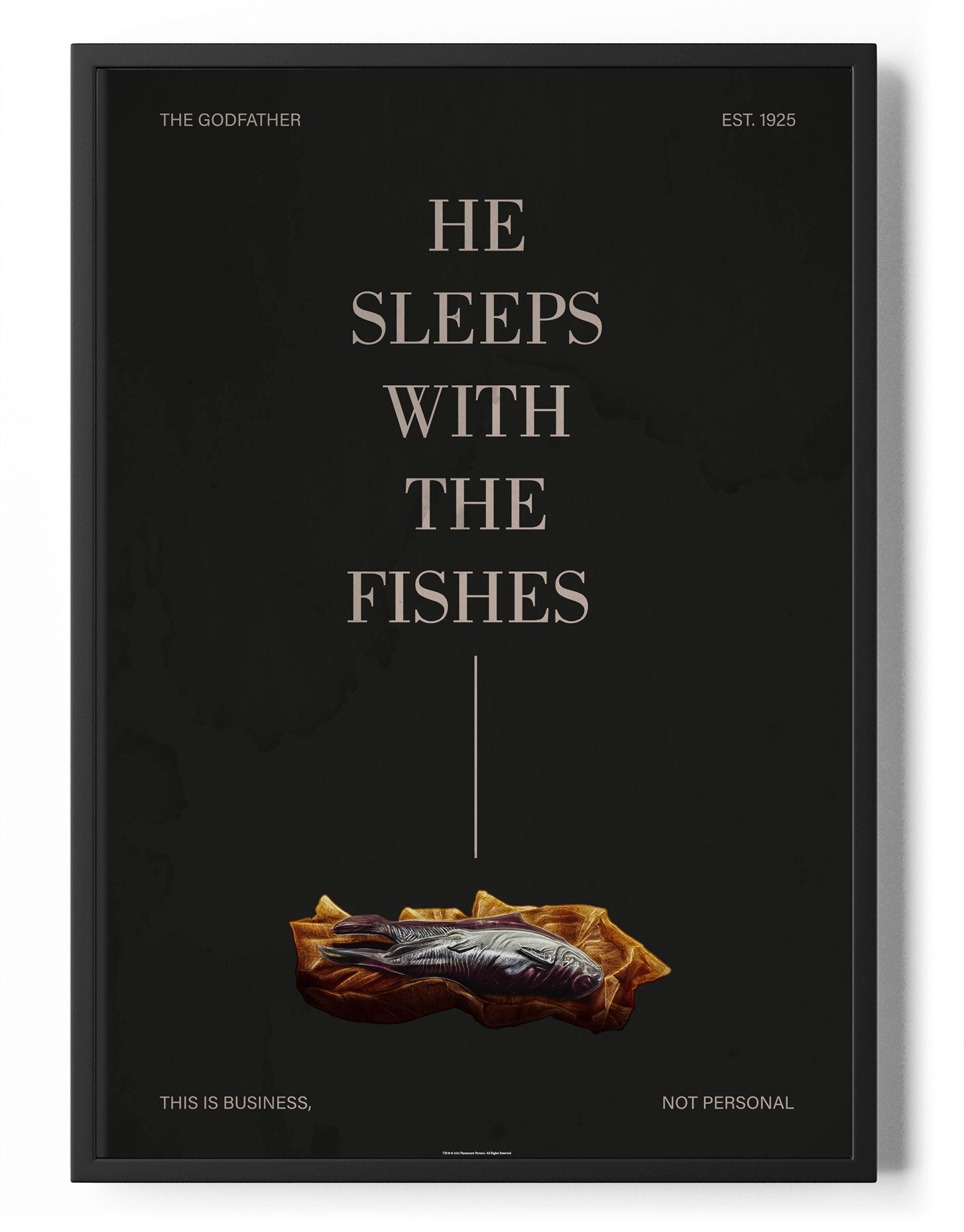 He Sleeps With The Fishes Poster Posters fra The Godfather