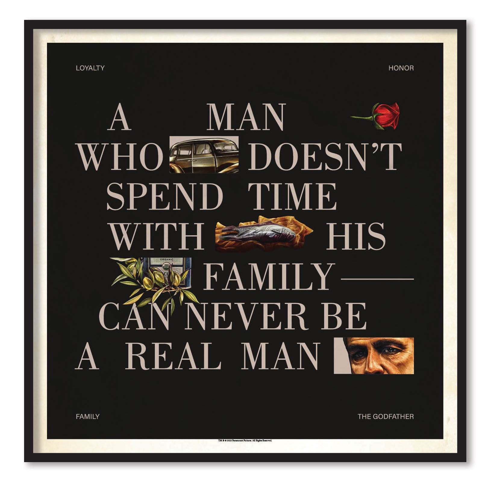 The Godfather - Real Man Poster Posters fra The Godfather