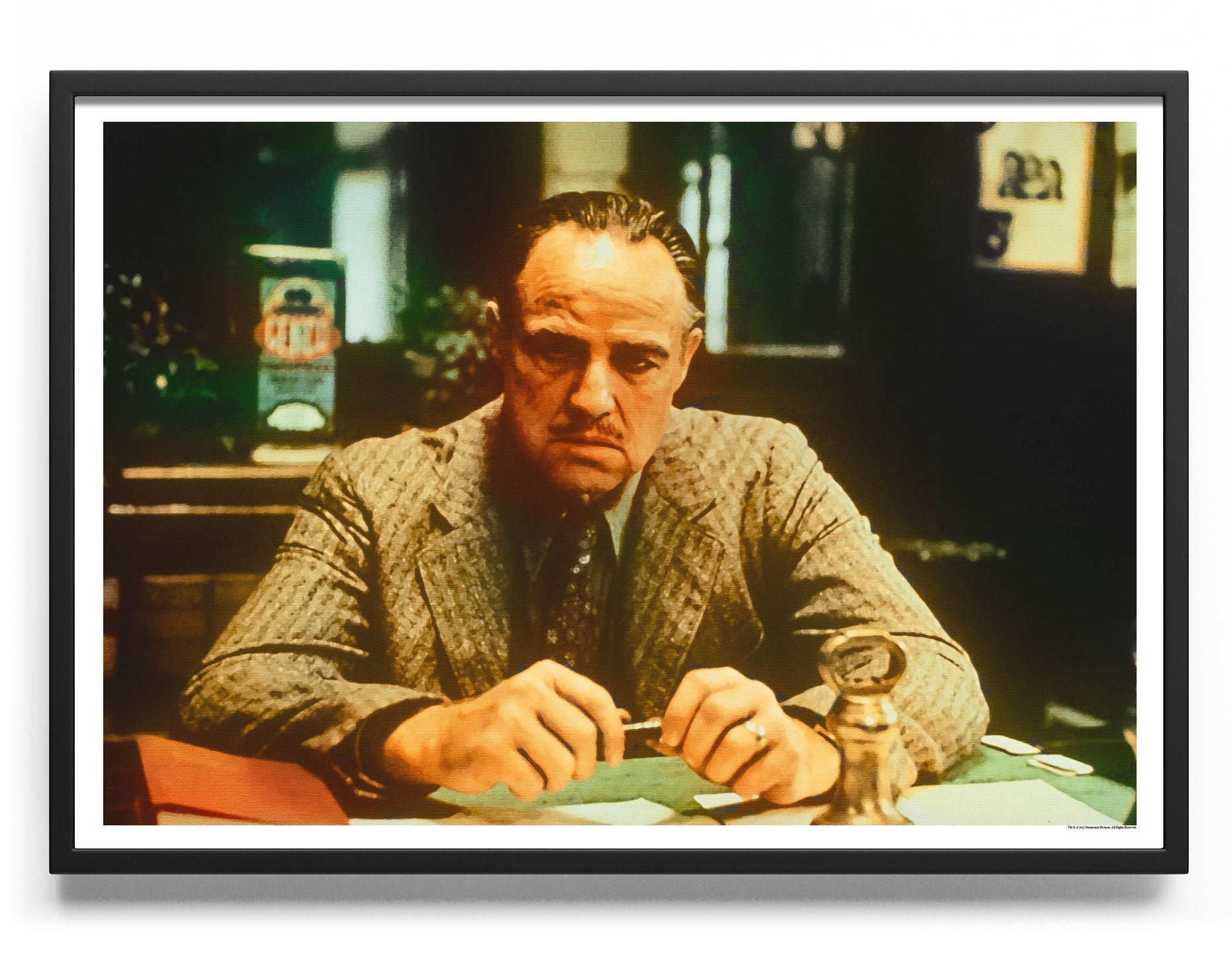 Vito Corleone WaterFarve Poster Posters fra The Godfather