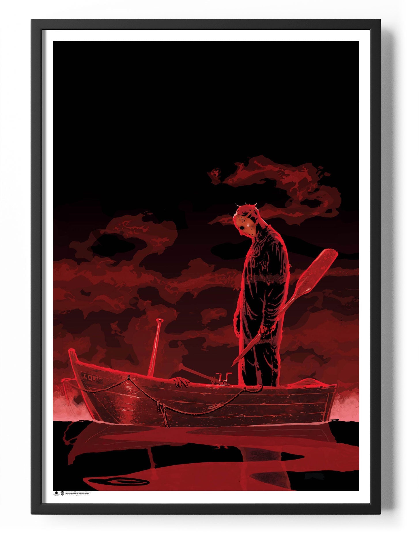 Jason Voorhees Rød Lake Poster Posters fra Friday The 13th