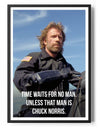 Time Waits For No Man Poster Posters fra Chuck Norris