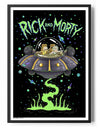 Rick and Morty Spaceship Poster Posters fra Rick and Morty