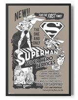 Super Hero Services Poster Posters fra Superman