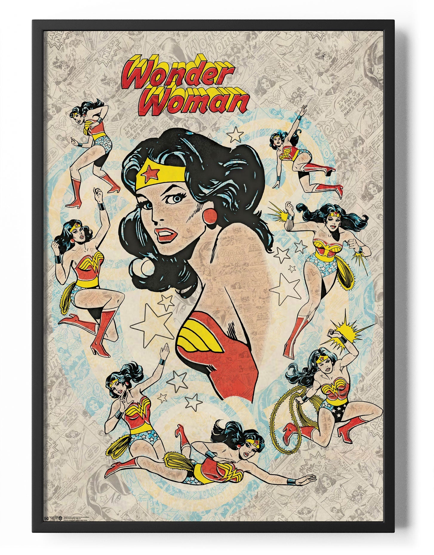 Wonder Woman Retro Poster Posters fra Wonder Woman