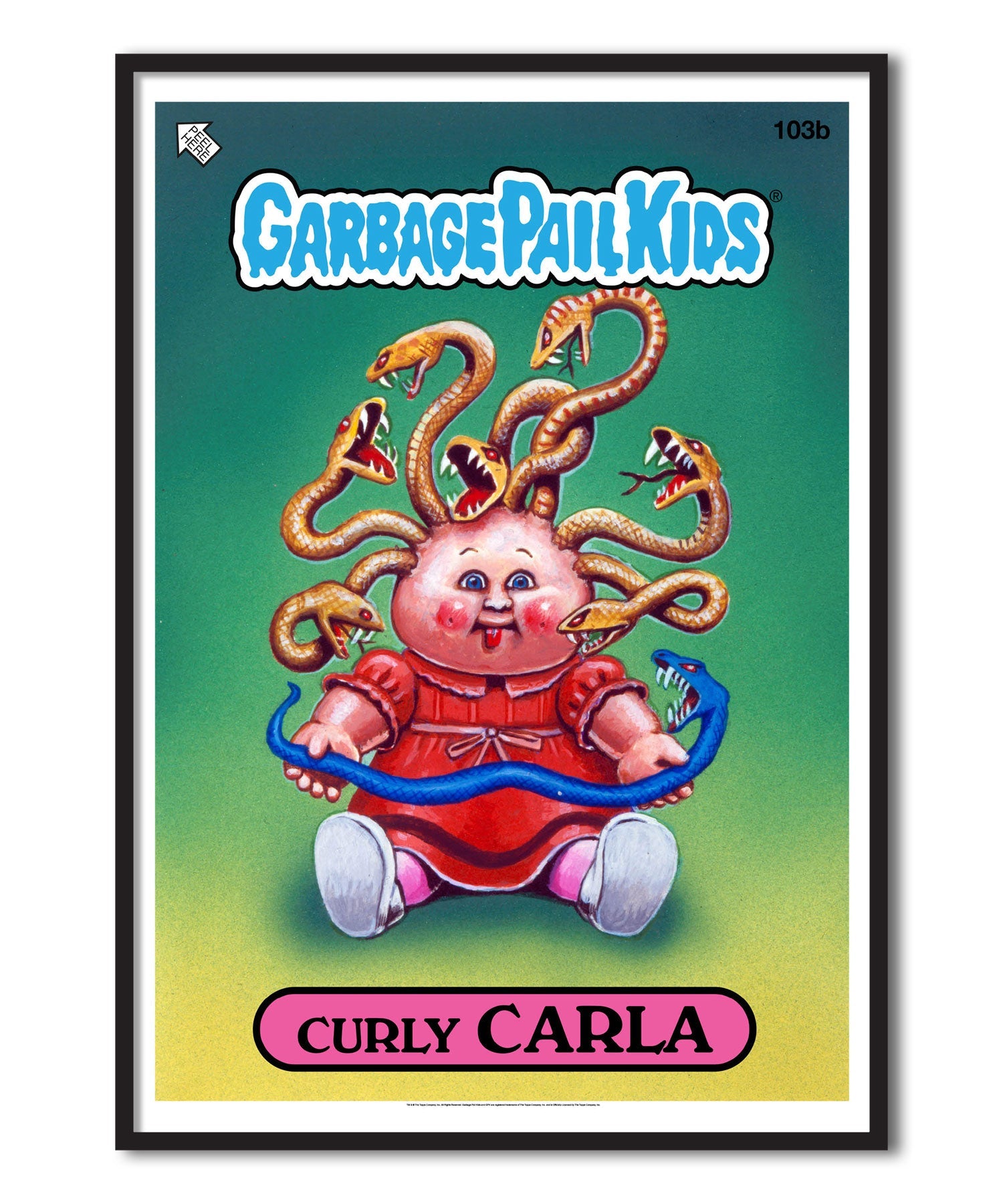 Garbage Pail Kids - Curly Carla Poster Posters fra Garbage Pail Kids