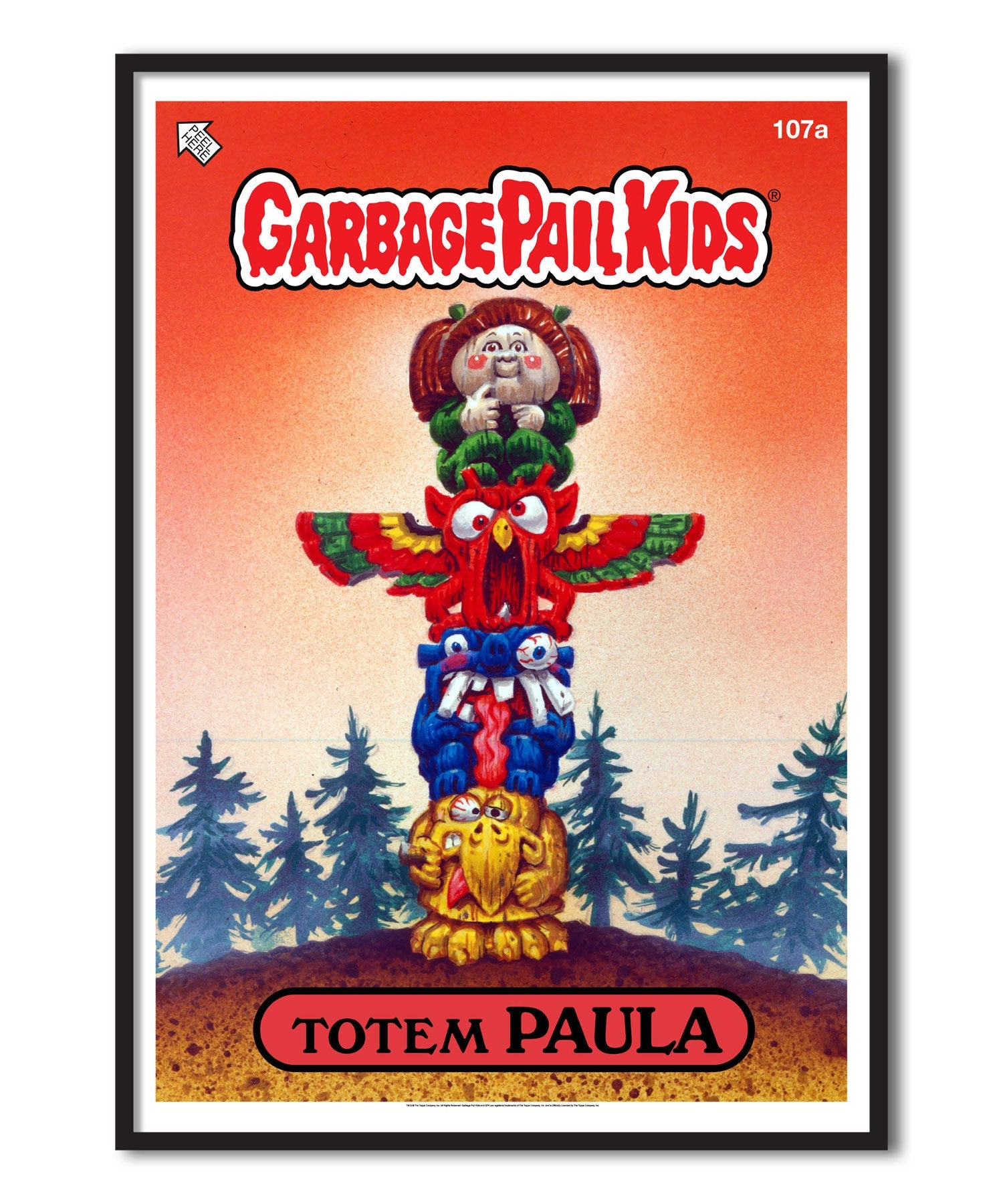 Garbage Pail Kids  - Totem Paula Poster Posters fra Garbage Pail Kids