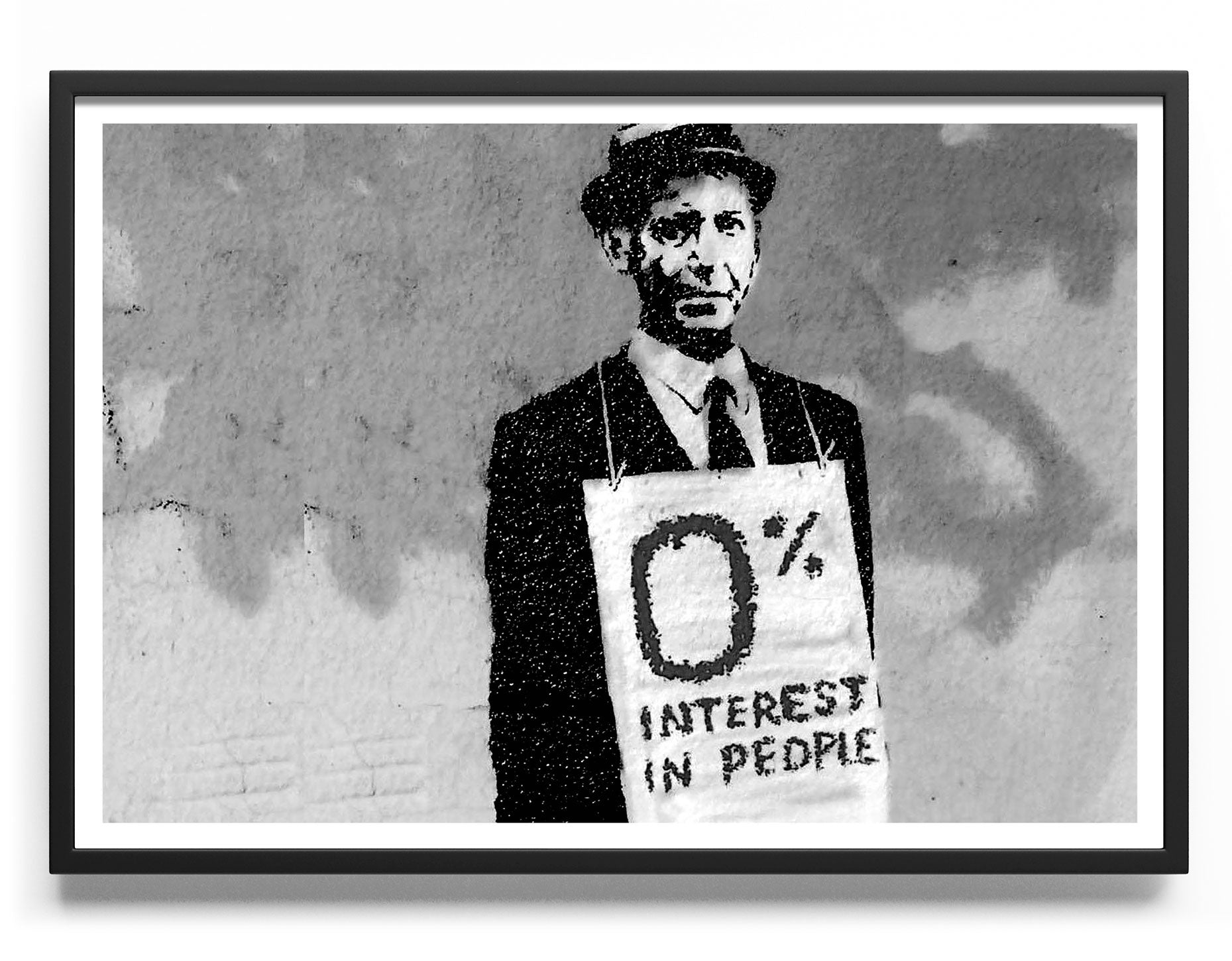 0% Interest In People Poster Posters fra Posters