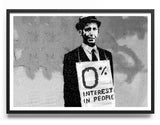 0% Interest In People Poster Posters fra Posters