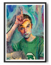 Sheldon Cooper Portrait Painting Poster Posters fra The Big Bang Theory