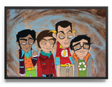 The Big Bang Theory Cartoons Poster Posters fra The Big Bang Theory