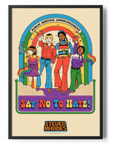 Say No To Hate Poster Posters fra Steven Rhodes
