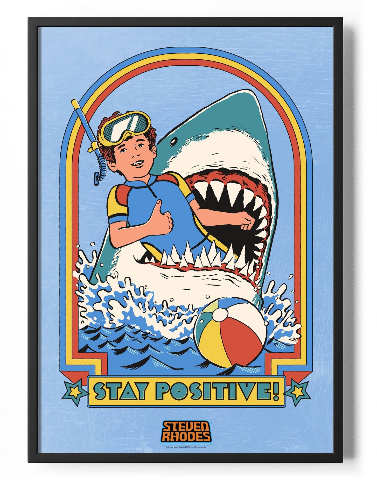 Stay Positive Poster Posters fra Steven Rhodes