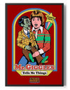 Mr Giggles Tells Me Things Poster Posters fra Steven Rhodes